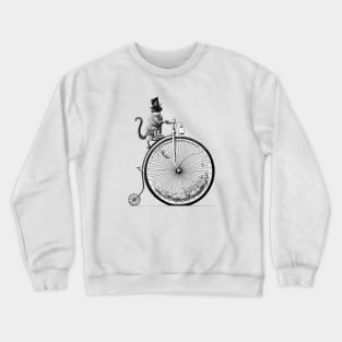 kat op velocipede Crewneck Sweatshirt